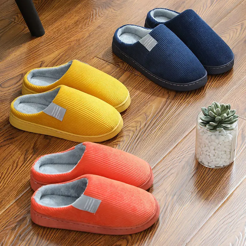 Women Cotton Slippers Pink Winter Warm Indoor - Image 10