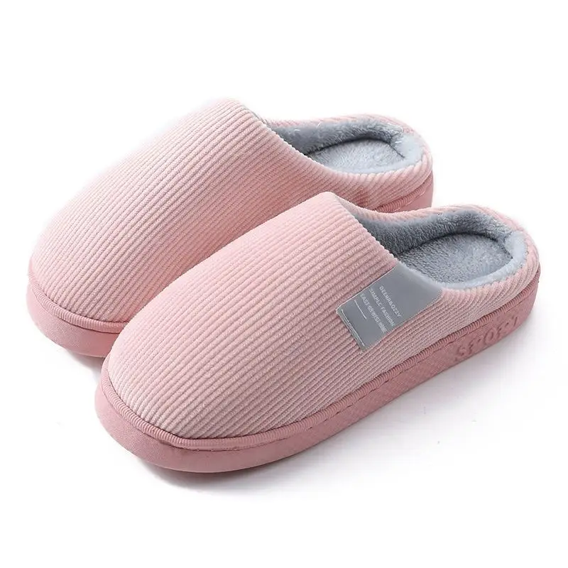 Women Cotton Slippers Pink Winter Warm Indoor - Image 12