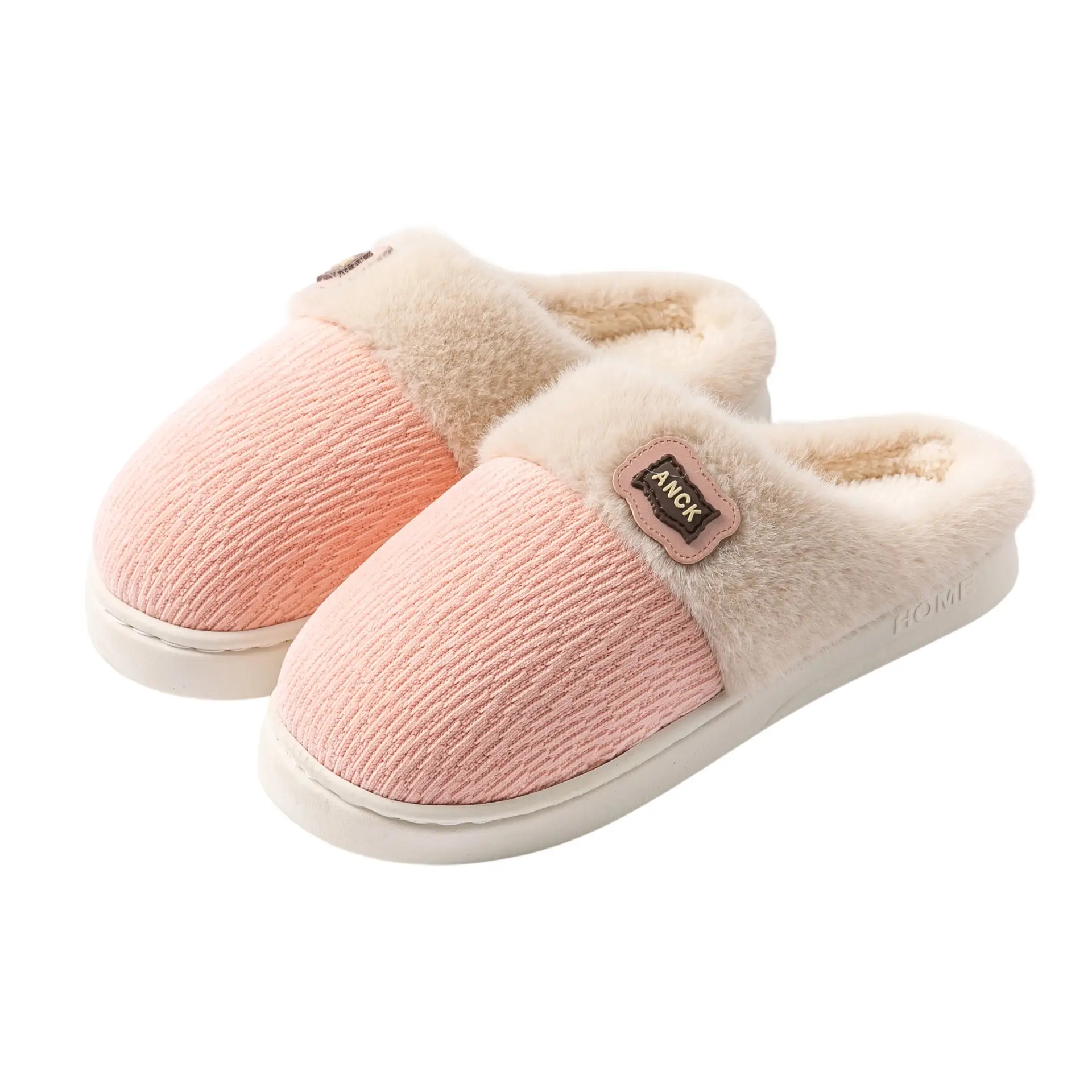 Pink Winter Slippers Women Thick Cotton Warm - Image 10