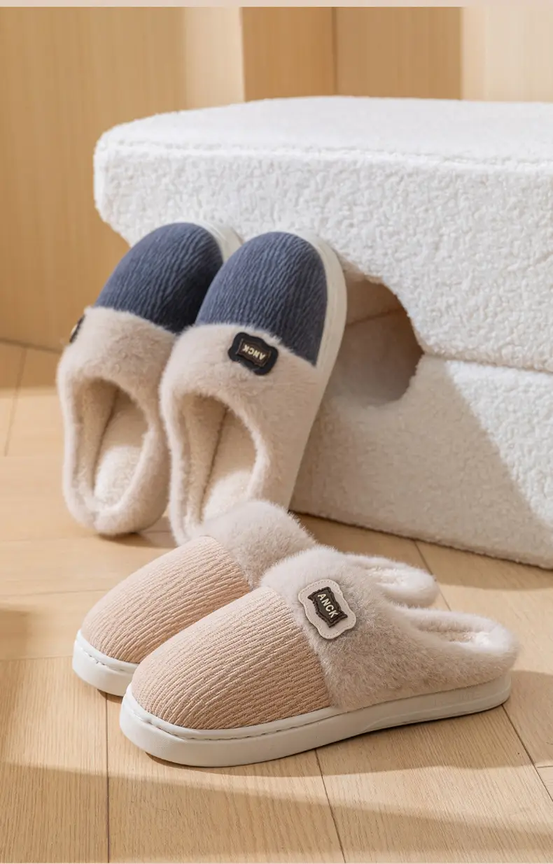 Pink Winter Slippers Women Thick Cotton Warm — feature 2