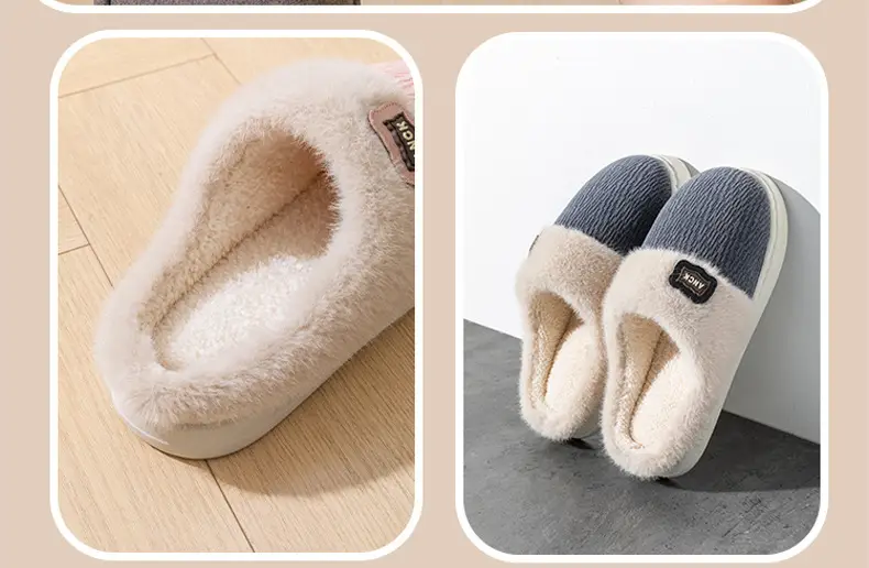 Pink Winter Slippers Women Thick Cotton Warm — feature 20