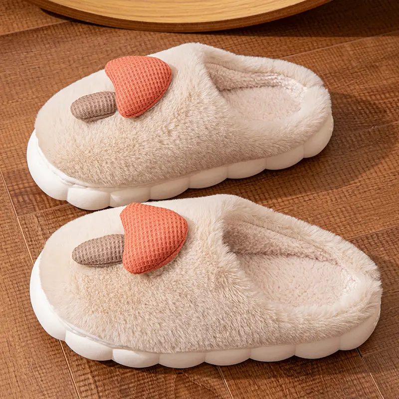 Autumn and Winter New Thickeneded Warm Cotton Slippers for Women Indoor Home Soft-Soled Couple Cotton Shoes Wear-Resistant Non-Slip Furry Slippers for Men - Image 13