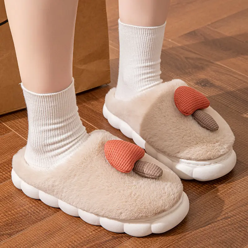 Autumn and Winter New Thickeneded Warm Cotton Slippers for Women Indoor Home Soft-Soled Couple Cotton Shoes Wear-Resistant Non-Slip Furry Slippers for Men - Image 14