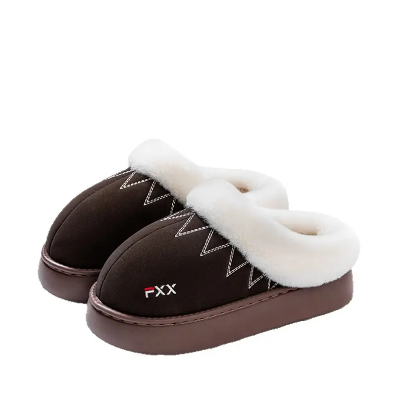 Waterproof Cotton Slippers for Men and Women, Indoor and Outdoor Home Wear, Winter Non-Slip Warm Home Leather-Covered Cotton Shoes for Men, Winter - Image 8