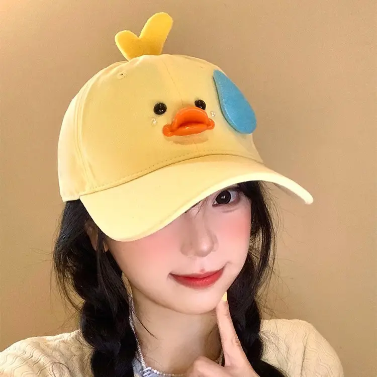 Cute Yellow Duck Baseball Cap for Women - Image 3
