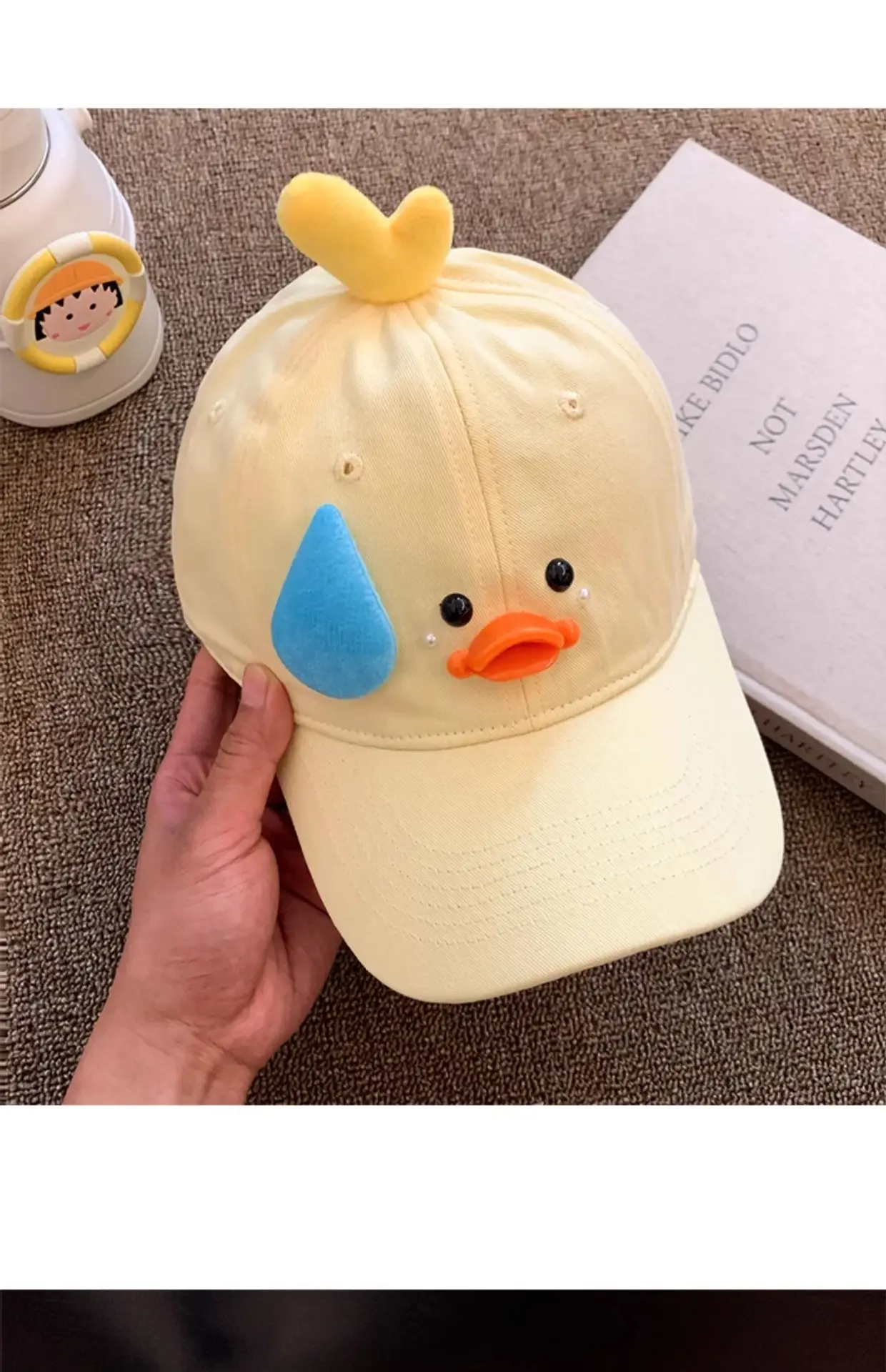 Cute Yellow Duck Baseball Cap for Women — feature 9