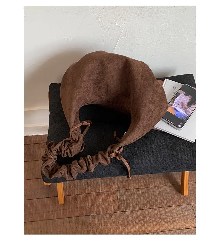 Brown Suede Crossbody Bag for Women Large Capacity — feature 23