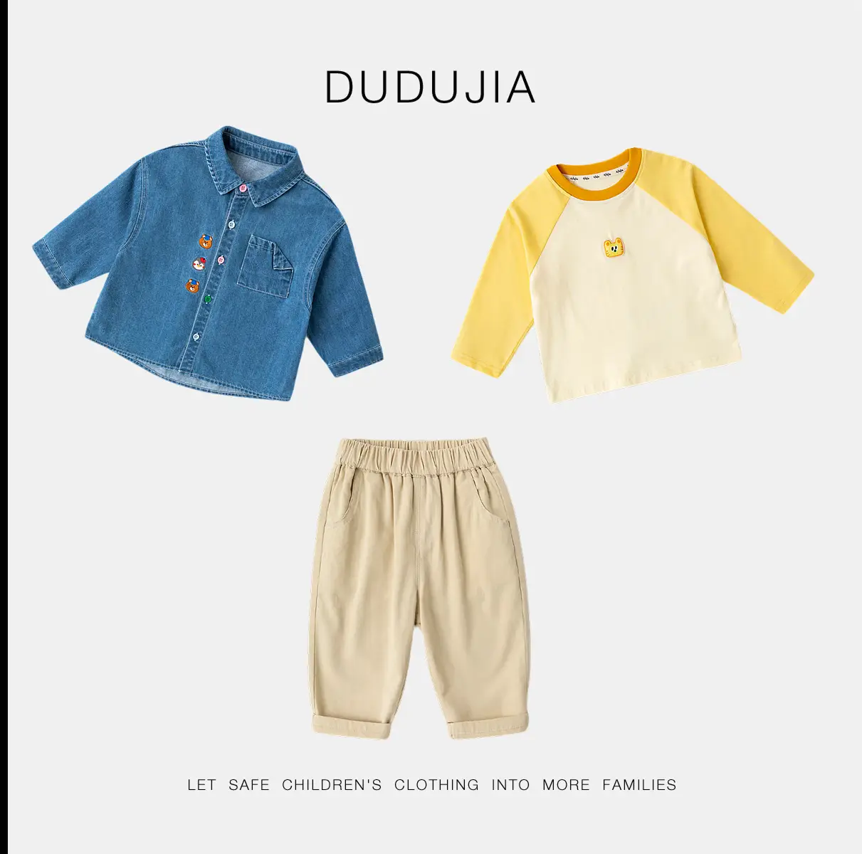 Dudu Baby Cartoon T-Shirt Pants Boys Spring Autumn Style
