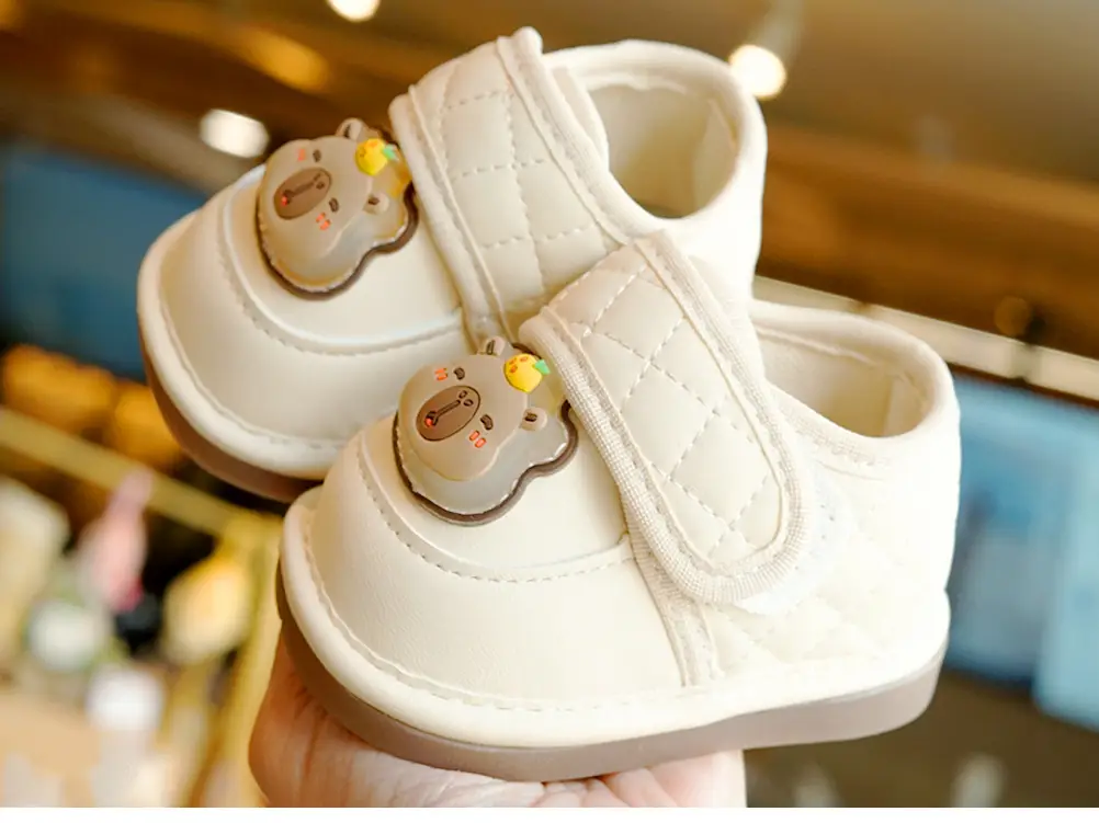 Beginner Baby Shoes White Soft Sole 1-2Yrs — feature 5