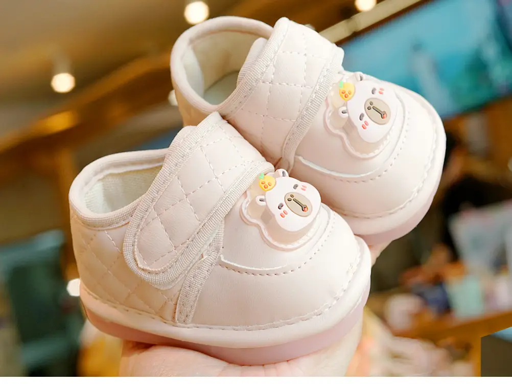 Beginner Baby Shoes White Soft Sole 1-2Yrs — feature 6