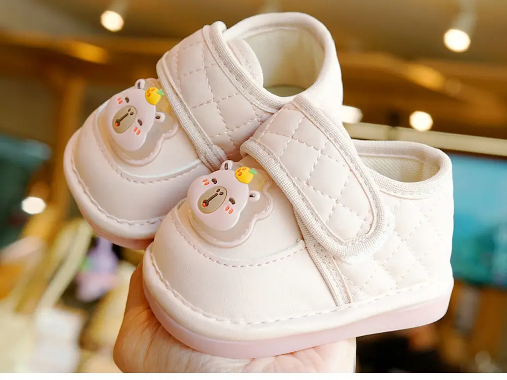 Beginner Baby Shoes White Soft Sole 1-2Yrs — feature 7