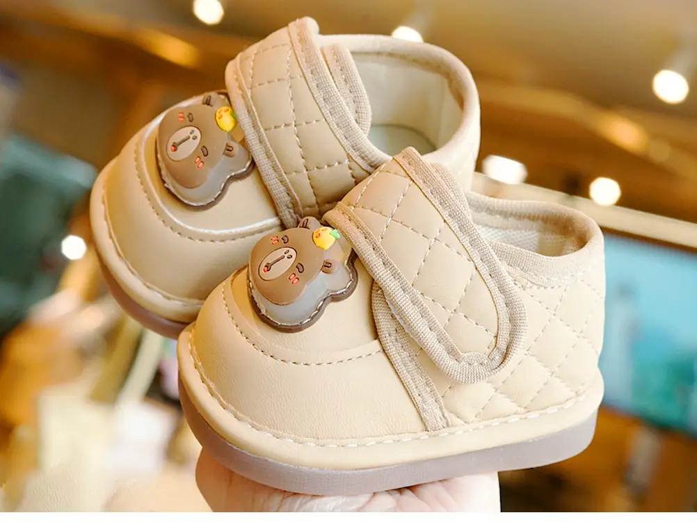 Beginner Baby Shoes White Soft Sole 1-2Yrs — feature 9