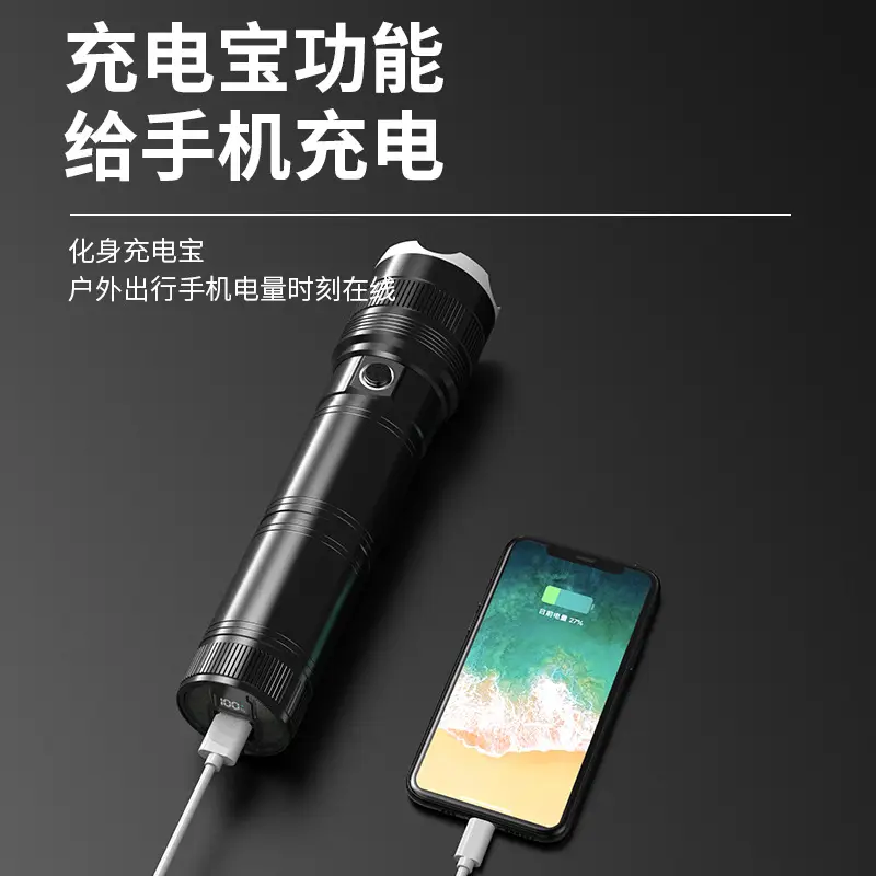Portable Electric Flashlight with Charging Port - Image 4