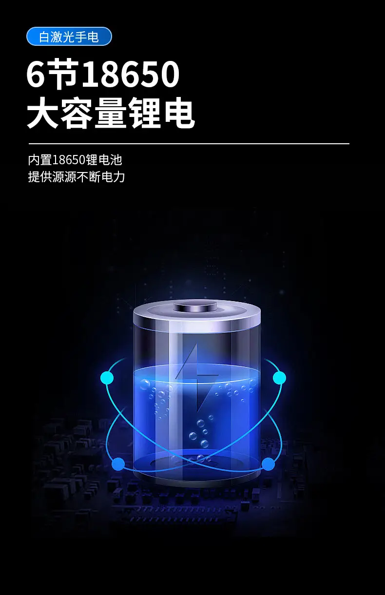 Portable Electric Flashlight with Charging Port — feature 12