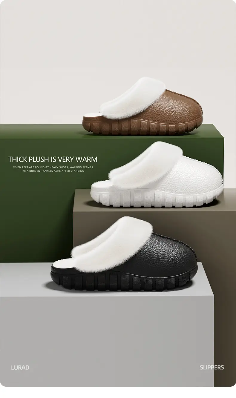 Women's Cotton Warm Slippers for Home Winter — feature 1