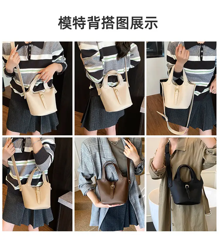 Brown Crossbody Shoulder Bag Large Capacity Leather — feature 8