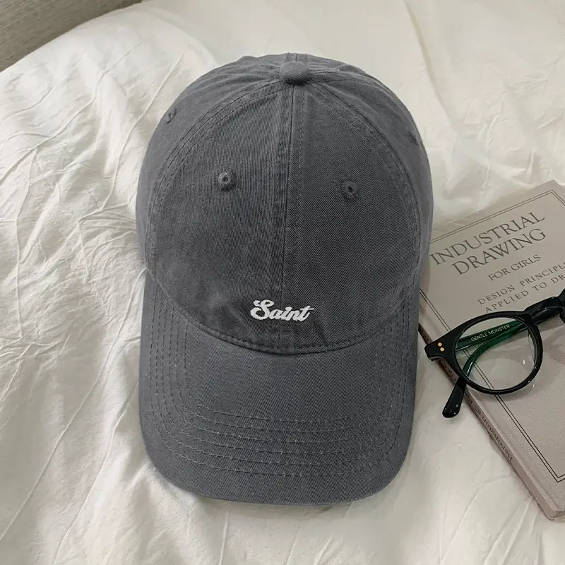 Women Cotton Letter Embroidery Baseball Cap Autumn Pink — feature 10