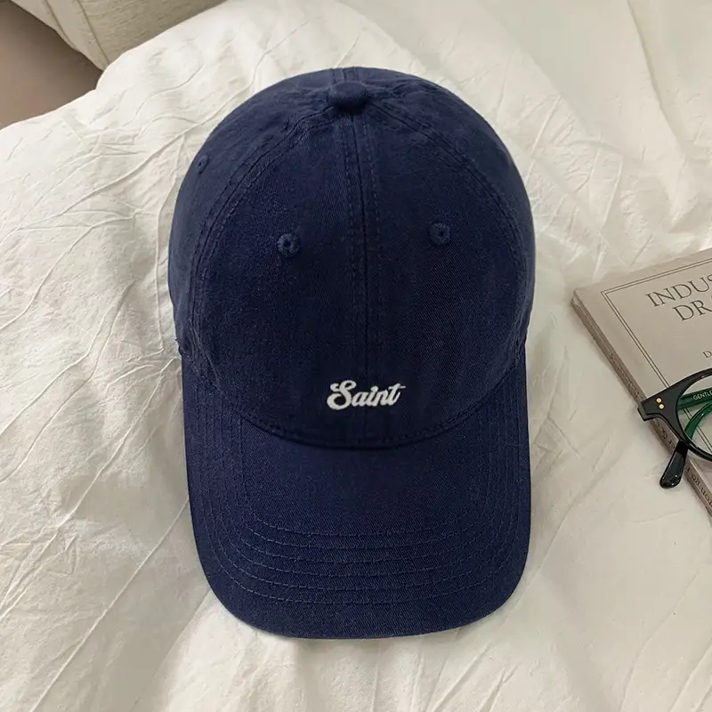 Women Cotton Letter Embroidery Baseball Cap Autumn Pink — feature 15