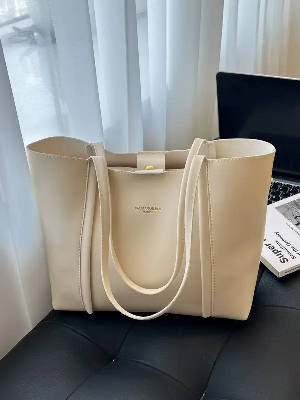 Black Leather Retro Shoulder Bag for Women 2025 - Image 5