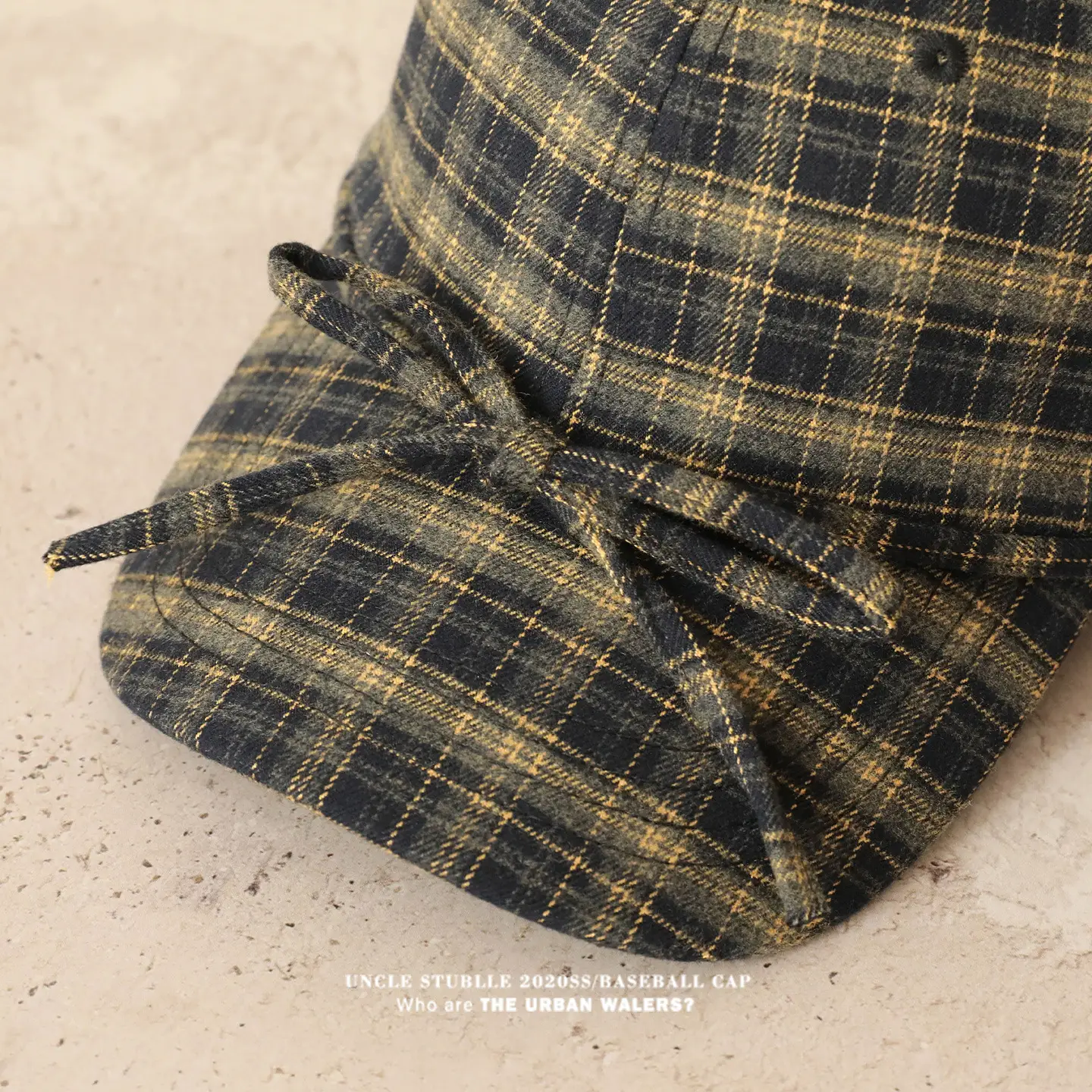 Women Wool Plaid Baseball Cap Winter Warm Retro Bow — feature 8