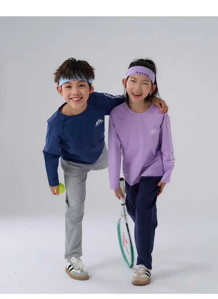 Kids Cotton Long Sleeve T-Shirt Set of 3 — feature 17