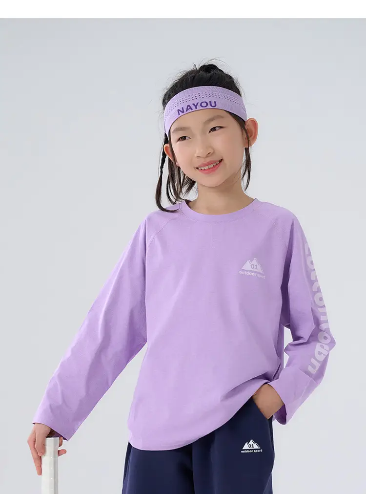 Kids Cotton Long Sleeve T-Shirt Set of 3 — feature 20