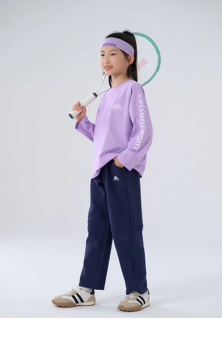 Kids Cotton Long Sleeve T-Shirt Set of 3 — feature 21