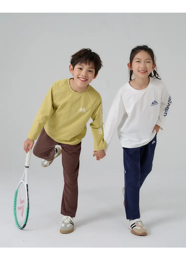 Kids Cotton Long Sleeve T-Shirt Set of 3 — feature 25