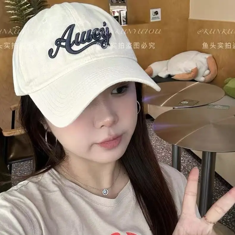 Women American Street Letter Embroidered Pink Baseball Cap - Image 9