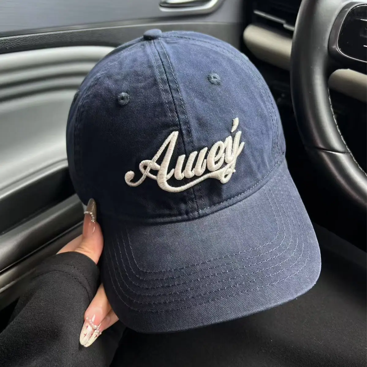 Women American Street Letter Embroidered Pink Baseball Cap - Image 10