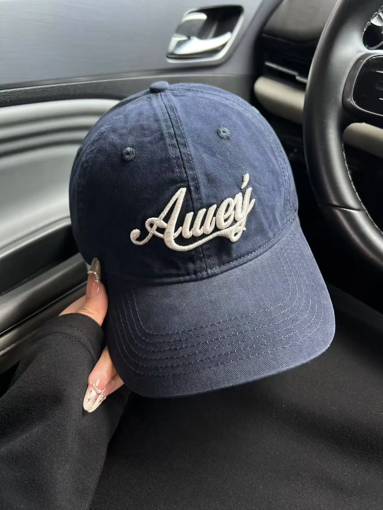 Women American Street Letter Embroidered Pink Baseball Cap — feature 1