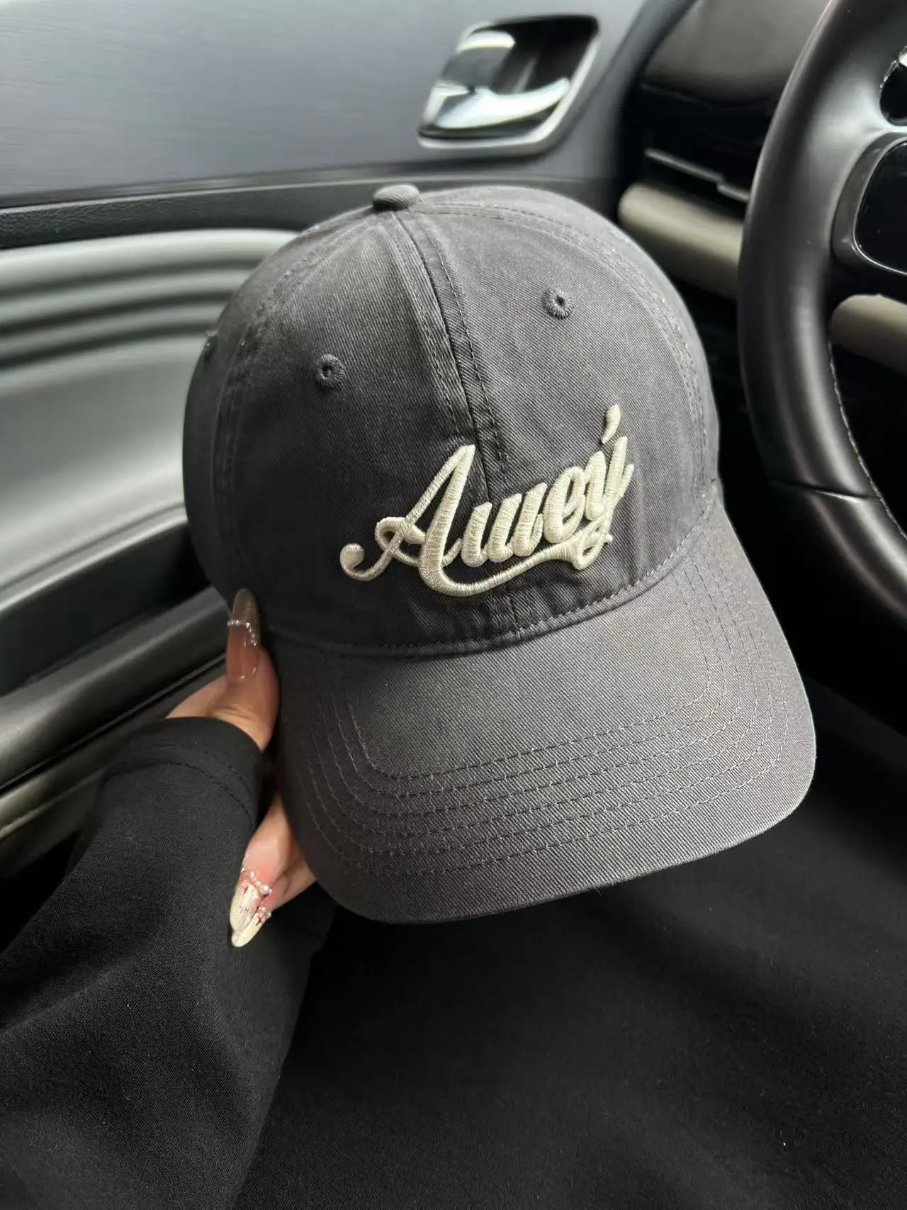 Women American Street Letter Embroidered Pink Baseball Cap — feature 2