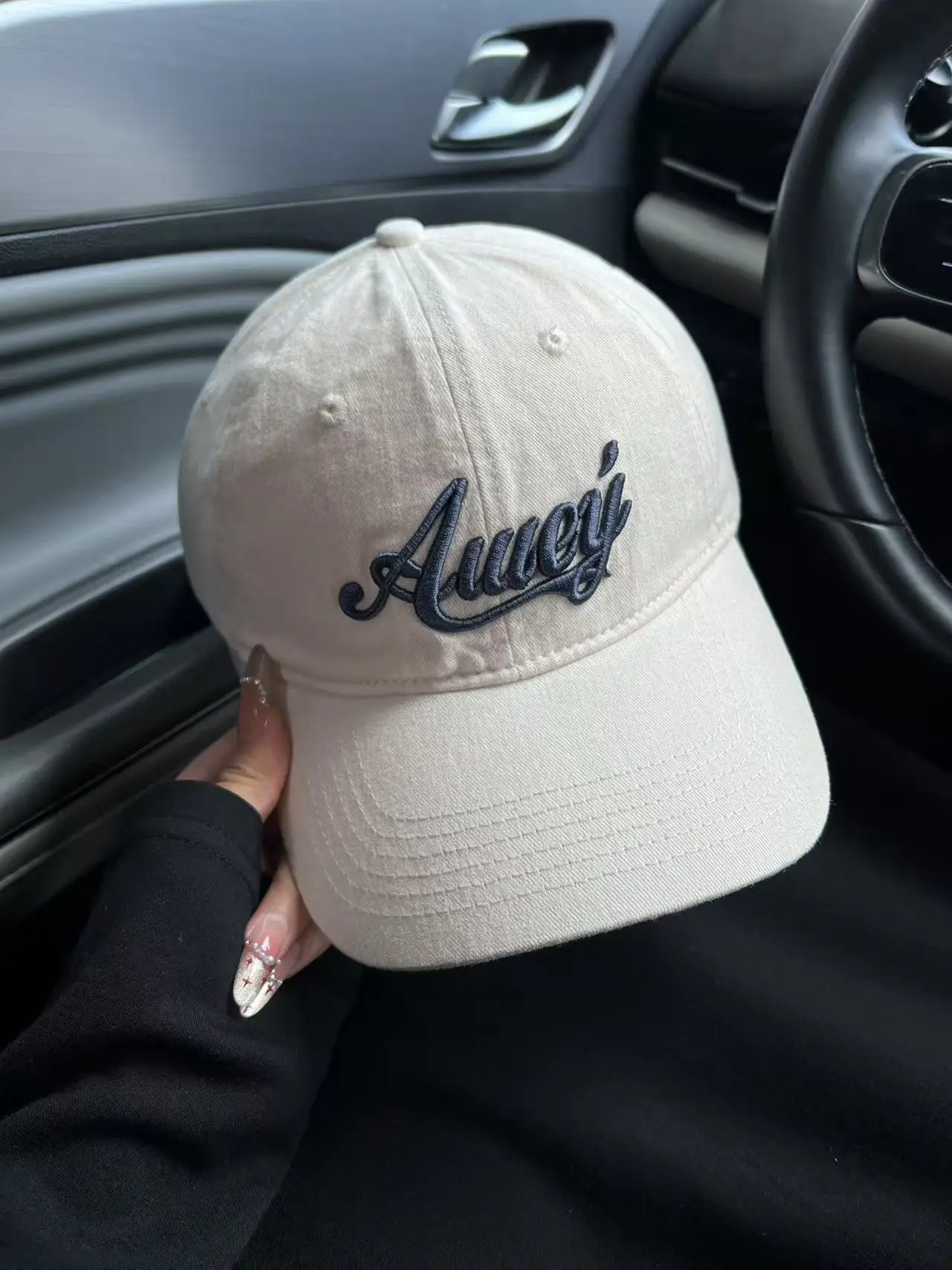 Women American Street Letter Embroidered Pink Baseball Cap - Image 4
