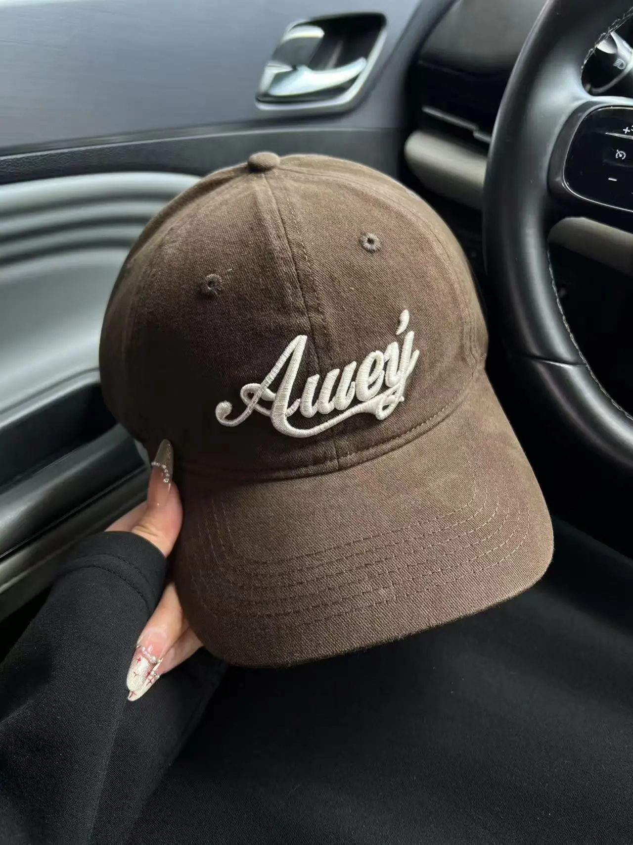 Women American Street Letter Embroidered Pink Baseball Cap - Image 5