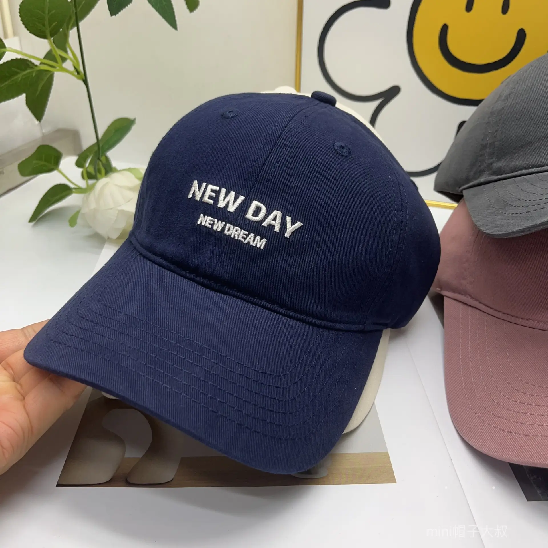 Men New Day New Dream Duckbill Cap Beige — feature 10