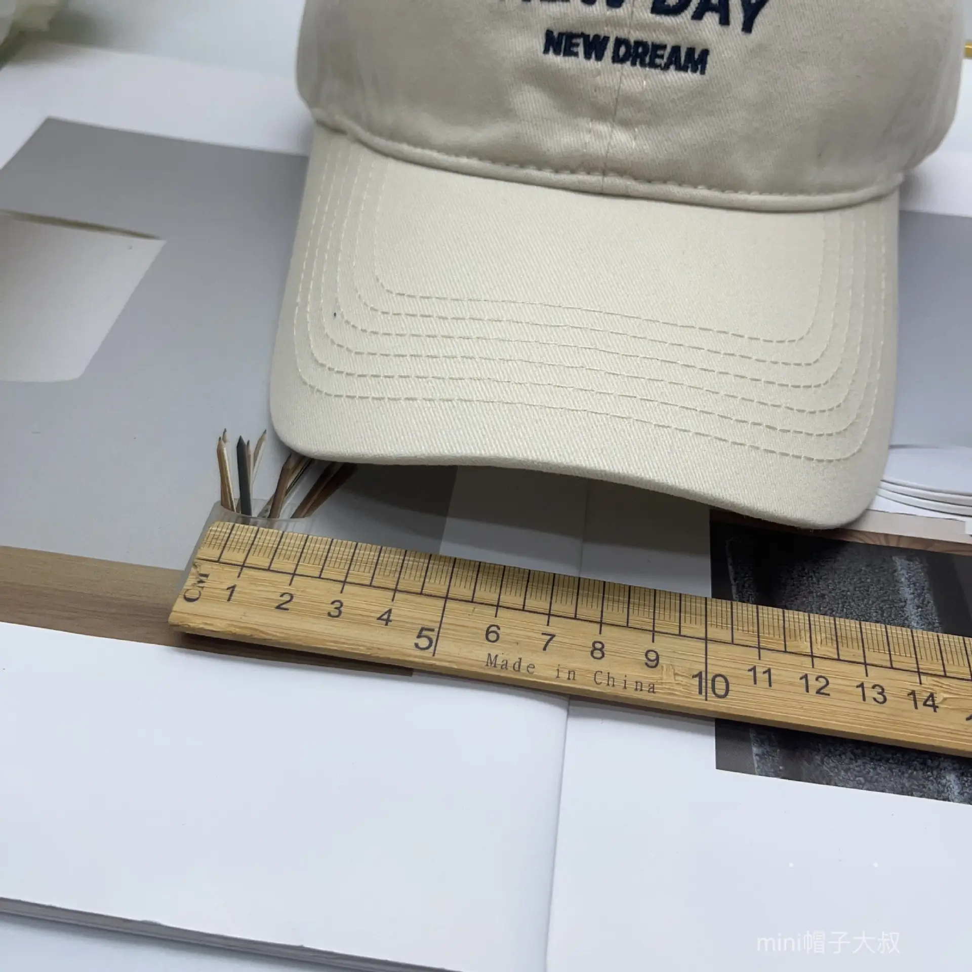 Men New Day New Dream Duckbill Cap Beige — feature 15