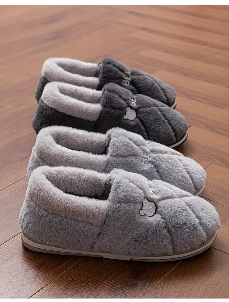 New Cotton Slippers for Men Women Winter Warm Indoor Non-Slip — feature 15