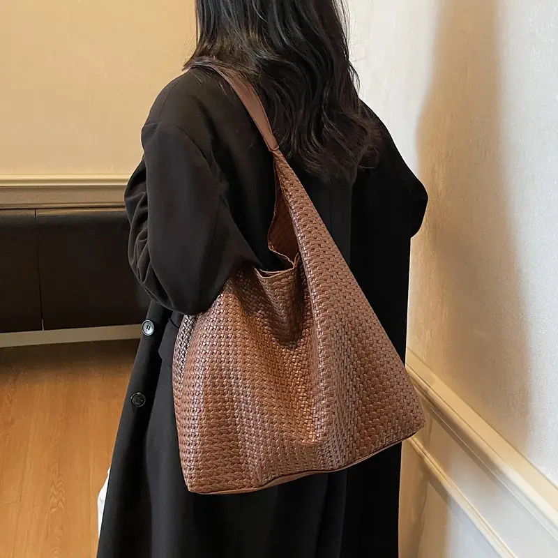 Women Cross-Border High-End Tote Bag Leather Shoulder Bag - Image 8