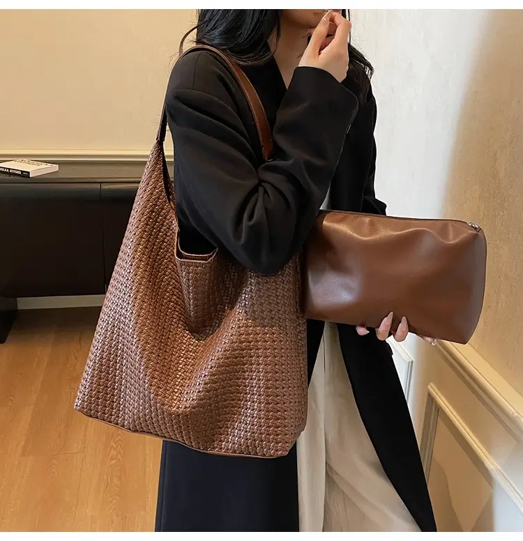 Women Cross-Border High-End Tote Bag Leather Shoulder Bag — feature 18