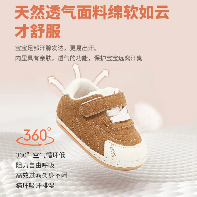 New 0 to 1 Year Old Baby Shoes Soft Sole Baby Toddler Shoes Boys 6-8-12 Months Infants and Girls Spring & Fall Models