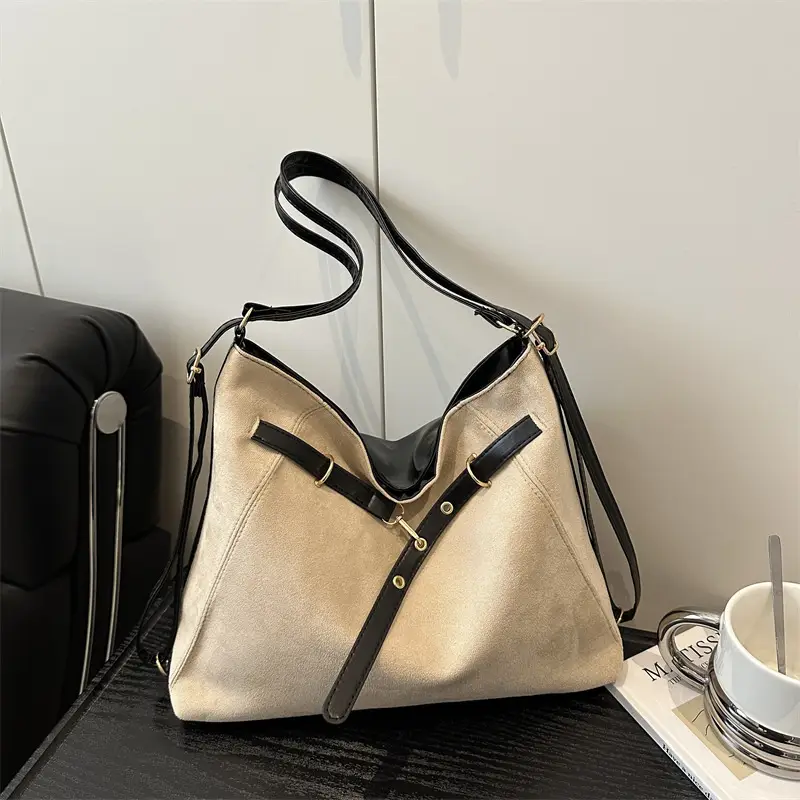 Women Retro Gold Tote Bag Large Capacity Casual Commuter - Image 8