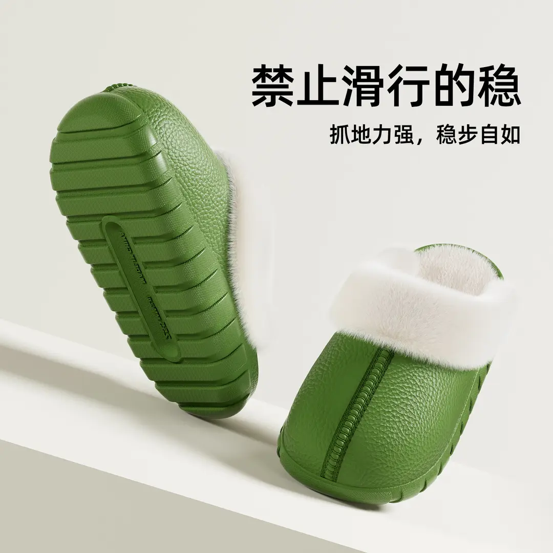 In-Stock 2025 New Home Cotton Slippers Non-Slip Warm Maternity Shoes Cotton Slippers Women's Home Cotton Slippers Men's Wholesale - Image 9