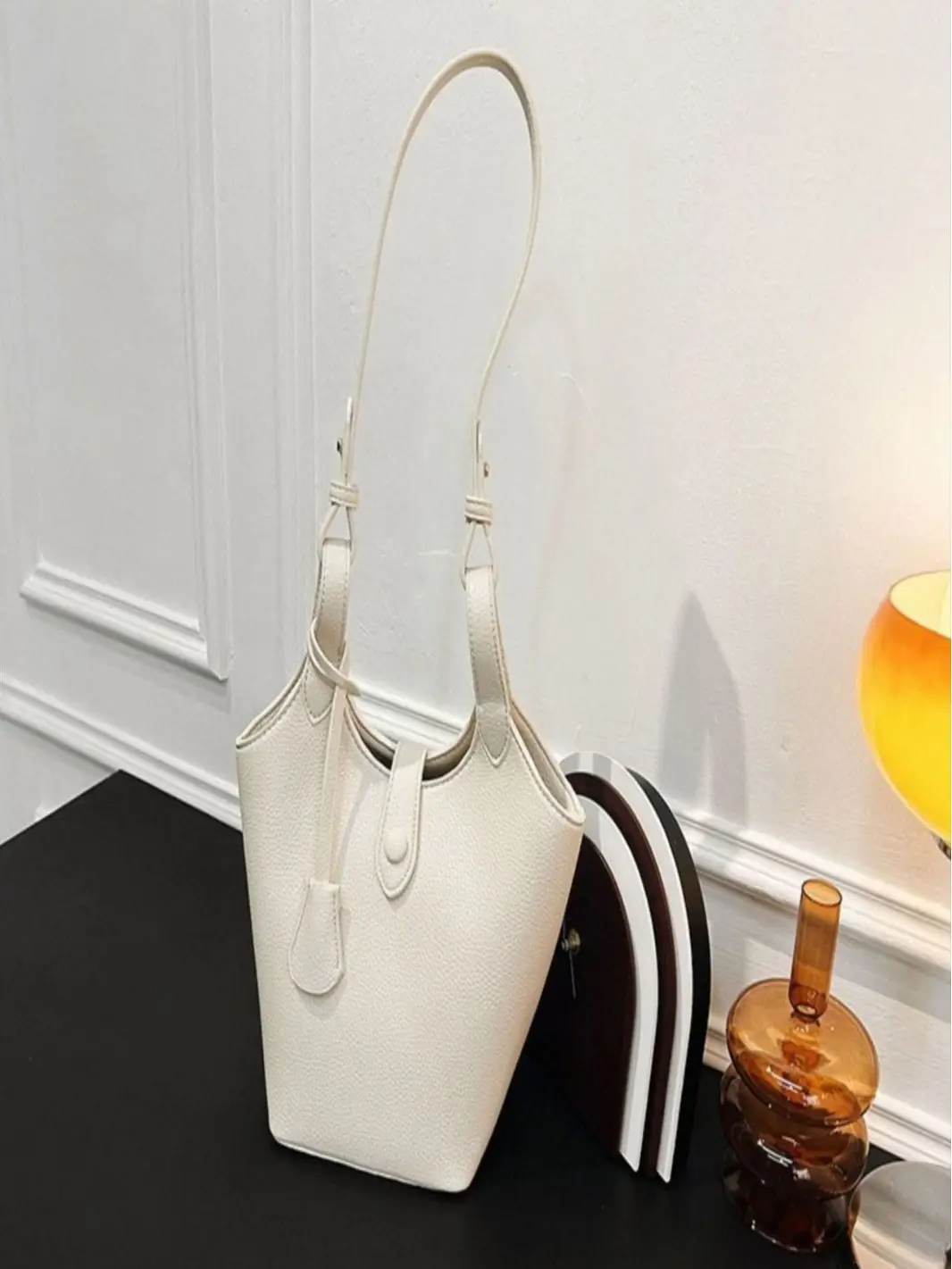 Women's Yellow Textured Shoulder Bag 2025 - Image 6