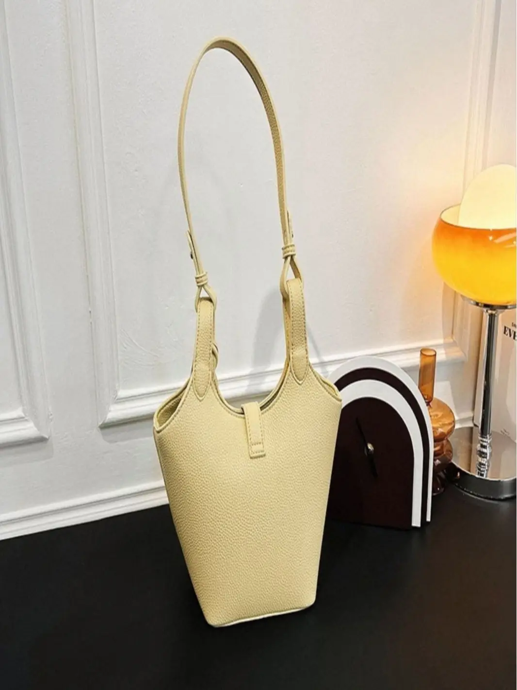 Women's Yellow Textured Shoulder Bag 2025 - Image 7