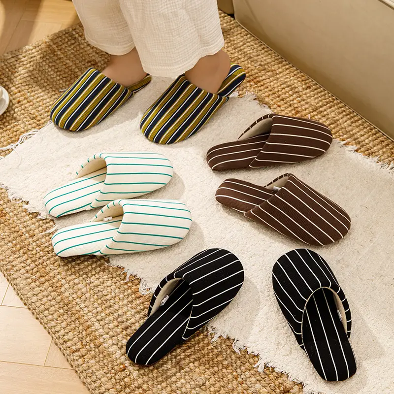 Nanbowan Silent Slippers for Women Autumn and Winter Indoor Silent Non-Slip Home Couple Cotton Home Floor Slippers for Men - Image 6