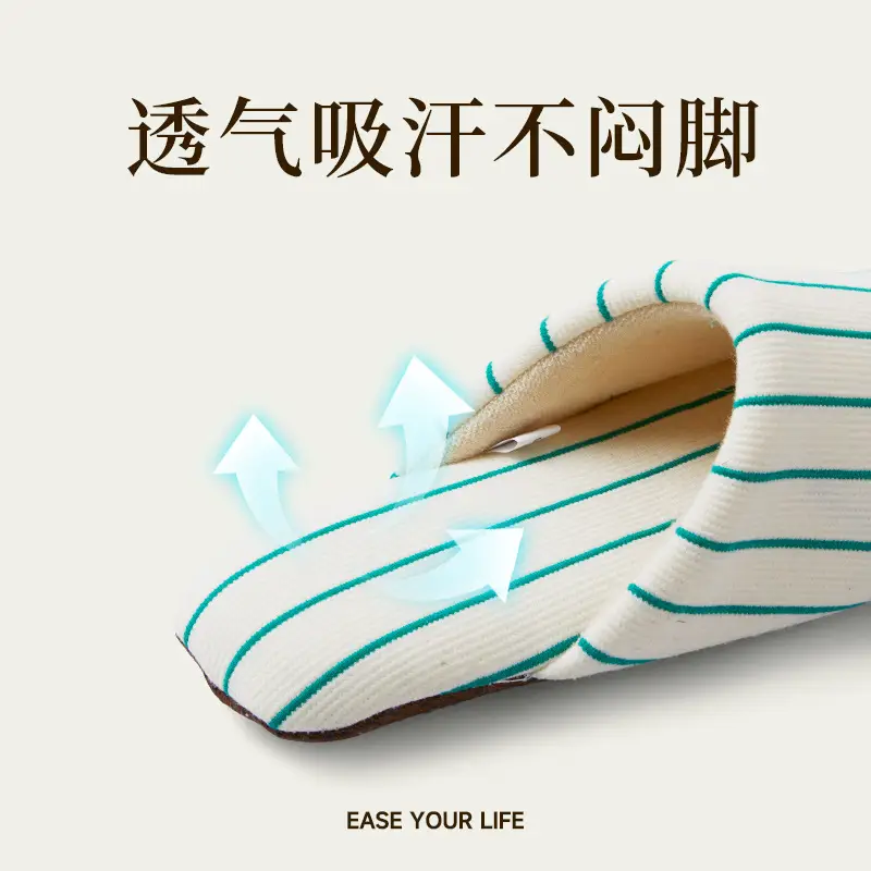 Nanbowan Silent Slippers for Women Autumn and Winter Indoor Silent Non-Slip Home Couple Cotton Home Floor Slippers for Men - Image 8