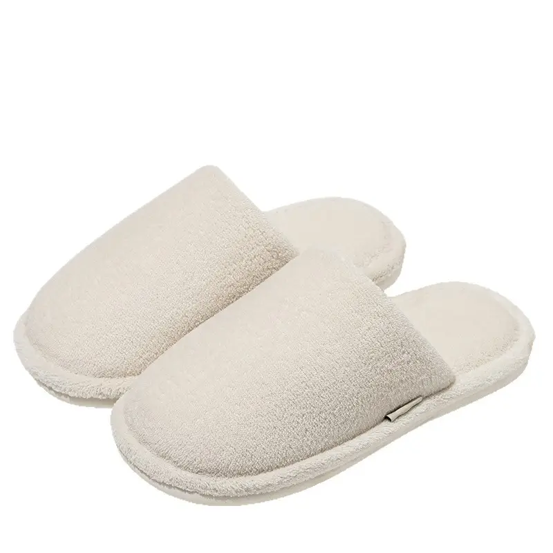 Silent Non-Slip Cotton Slippers for Women in Autumn and Winter for Couples to Wear at Home, Thickeneded and Warm Plush Indoor Plush Slippers - Image 7