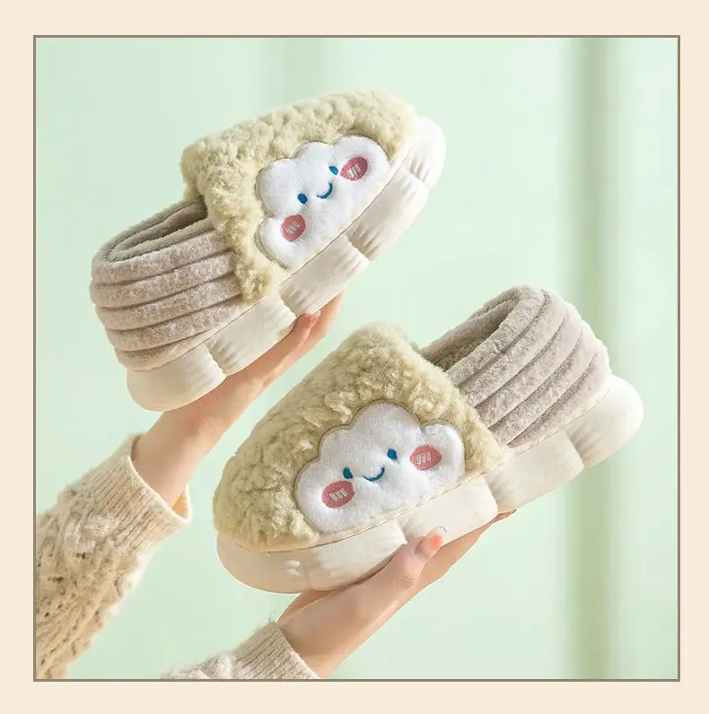 Maternity Cotton Slippers Women Winter Closed Toe Thick — feature 18