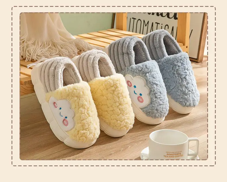 Maternity Cotton Slippers Women Winter Closed Toe Thick — feature 5