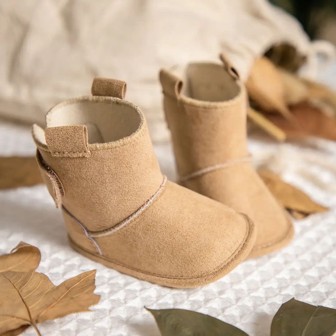 Foreign Trade Autumn and Winter Warm Baby Toddler Shoes for Boys and Girls 0-1 Years Old Non-Slip Baby Snow Boots Wholesale Babyshoes